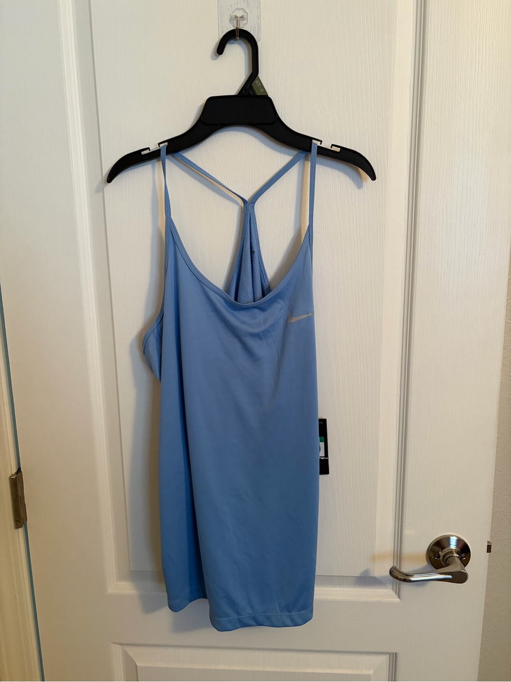 Nike Light Blue Strappy Sports Bra Tank